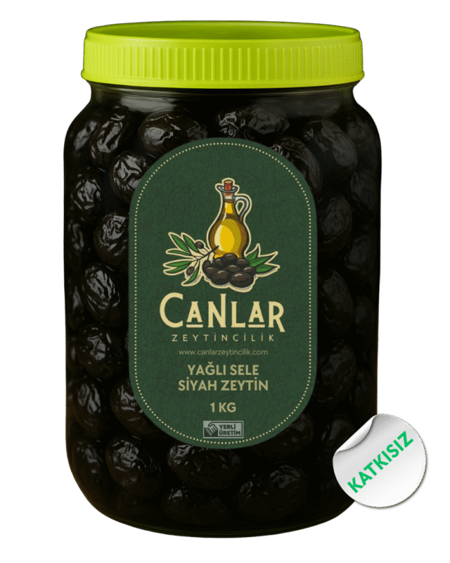 1 Kg Yağlı Sele Siyah Zeytin