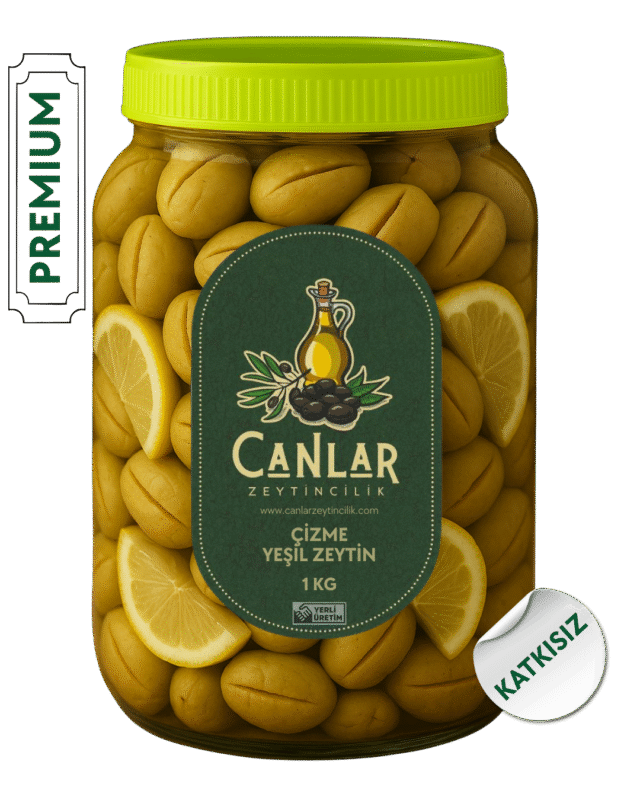 1 Kg Yeşil Çizme Zeytin (Premium)