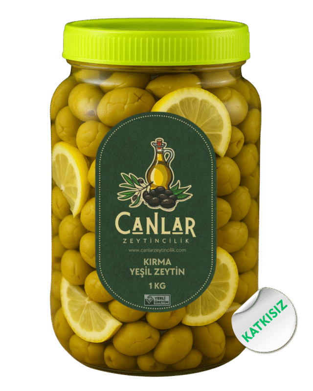 1 Kg Yeşil Kırma Zeytin