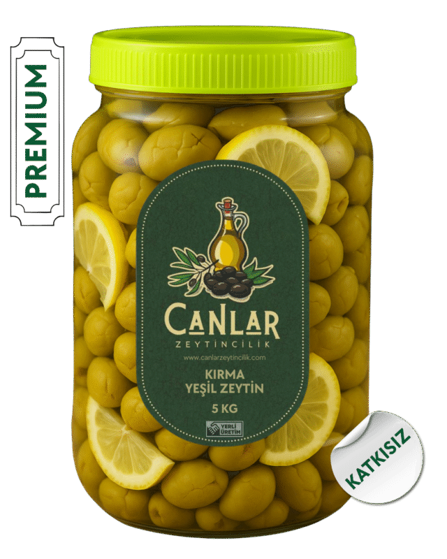 5 Kg Yeşil Kırma Zeytin (Preimum)