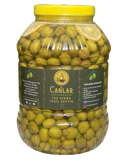 5 Kg Yeşil Kırma Zeytin (220 - 270 Dane)